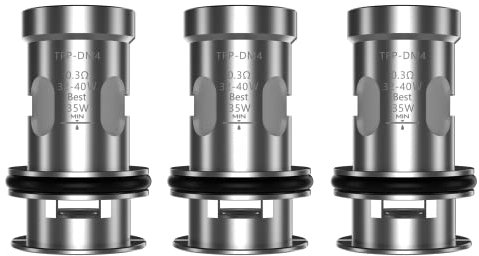 Voopoo TPP Mesh Coil, cabezal de vaporizador, TPP-DM4, 0,3 Ohm paquete de 3, sin nicotina