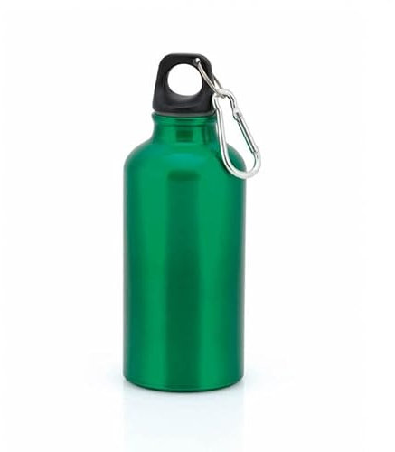 Genérico Bidon en aluminium avec mousqueton de 400 ml
