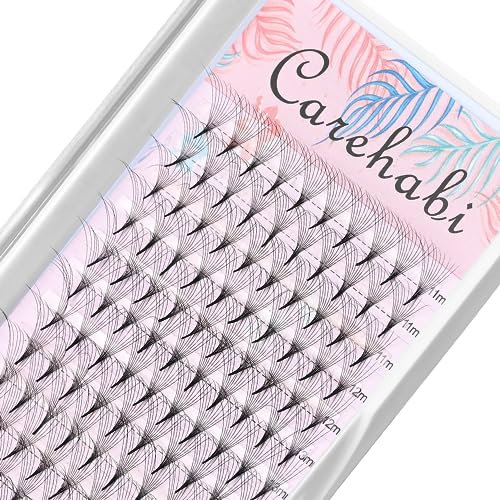 Cils en Bouquet, Cils en Touffes, Extension de Cils Individuels DIY D-Curl pour Maquillage des Yeux Naturels, Pinceau Exquis Inclus