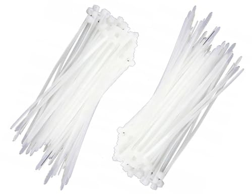 Autoschmuck - 200 fascette stringicavo resistenti ai raggi UV, alle temperature, agli agenti chimici (200 x 2,5 mm, trasparenti)