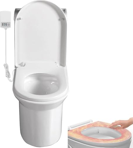 SACLMD Toilet Seat Warmer,Heated Toilet Seat,Intelligent Heating Toilet Seat,Heated Warm Toilet Seat,Electric Toilet Seat Heated Seat,Vshape