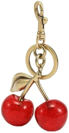 Amsixo Kirschtaschen-Charm Vielseitiger Schlüsselanhänger-Anhänger Auffälliger Kirsch-Schlüsselanhänger-Charm Modische Tasche