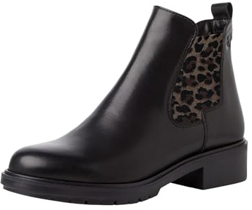 Tamaris Damen Chelsea Leder Blockabsatz
