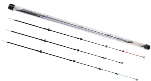 harayaa 3-teiliges Feeder-Angelruten-Feeder-Angelruten-Spitzen-Reise-Angel-Refit-Angelruten-Jigging-Angelruten aus Carbon/Fiberglas mit Flexibler Spitze, 072 Fiberglas