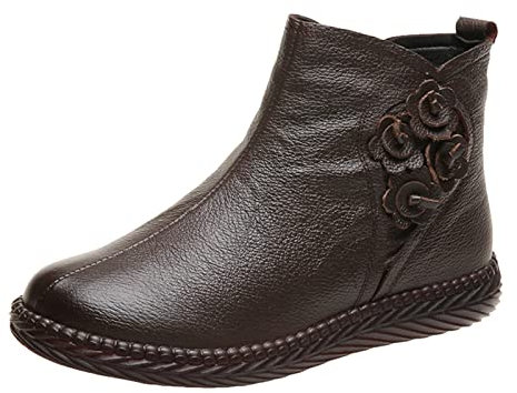 sconti Stivali con Zeppa Stivali Donna Estivi Tronchetto Estivo Donna Stivaletti Donna Pelle Vera Scarpe Donna Traforate Stivaletti Neri Donna Bassi Primaverili Anfibi