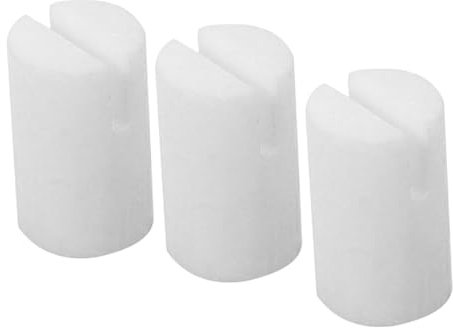 GOOHOCHY 3pcs Ox Bone Banjo String Nut String Nuts for Enhanced Tone Installation for Repairing Replacing