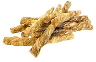 Premium Air Dried Beef Bladder Twists 100g | Approximately 10 Natural Chews for Dogs | High-Protein, Grain-Free Dental Treats | Suitable for Puppies And All Dog Breeds