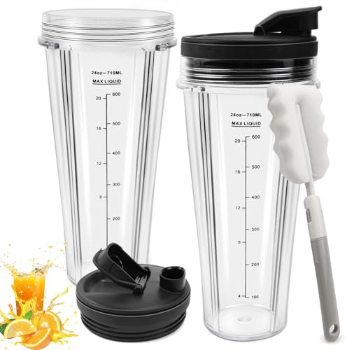 FSWWSF Piezas de repuesto para licuadora Ninja Compatible con CB350EU BN800EU BN750EU BN650EU BN495EU CB100EU para Ninja Piezas de repuesto para tazas de batidora con fundas y soporte para ollas