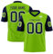 Personalisiert American Football Trikot Personalisierte Spieltrikots mit Name Nummer & Logo für Kinder Erwachsene Custom Football Jersey Schnelltrocknend Atmungsaktiv Sports Uniform,Fluorescent Green