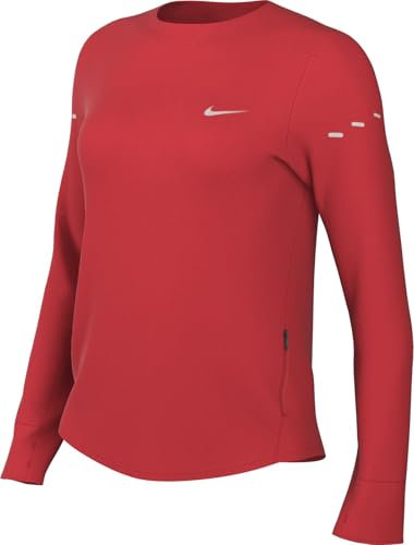 Nike Maglia Girocollo da Running A Manica Lunga Dri-Fit UV Swift– Donna, Lt Crimson/Reflective Silv, HQ0503-696, XS