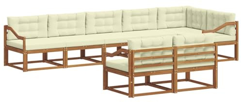 Mengtu Modulares Akazienholz-Beach-Sofa-Set für Garten und Pool - Komfortabel und wetterfest 3367768