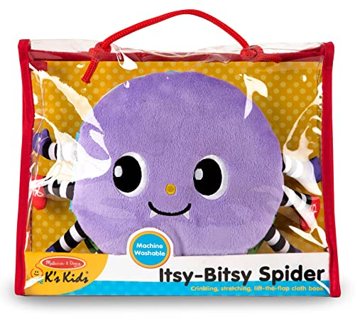 Melissa & Doug K's Kids Itsy-Bitsy Spider 8-Page Soft Activity Book for Babies and Toddlers