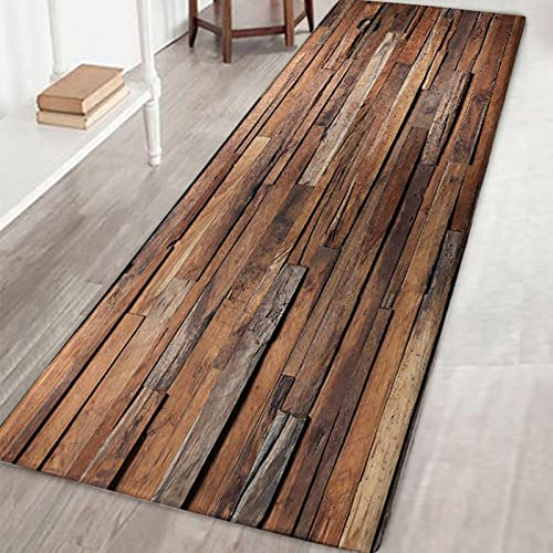 Wingbind Bereich Teppich rutschfeste Große Tür Vintage Chic Gemusterte Teppichbodenmatte Treppenauflagen für Wohnzimmer Schlafzimmer Flur Küche, 2x6ft