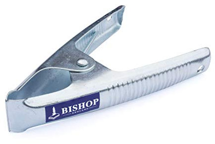 Commercial Grade Metal Spring Clamps for Woodwork - Rust Proof Market Stall Tarp Clips Clamps 50mm Jaw Capacity - Metal Clips All Steel Construction 160mm Length - Triple Coil Spring Clips (Qty: 18)