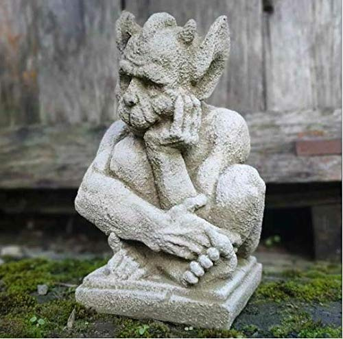 Statue de gargouille reposante | Sprite Gremlin pour décoration de jardin