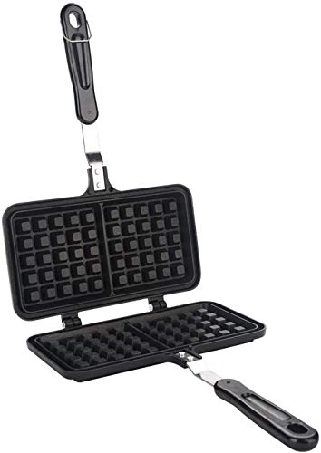 Gaufrier, Machine De Gaufrier Carré De Cuisinière Machine À Gaufres Antiadhésive Gaufrier En Aluminium Moulé Pour Cuisinière À Gaz