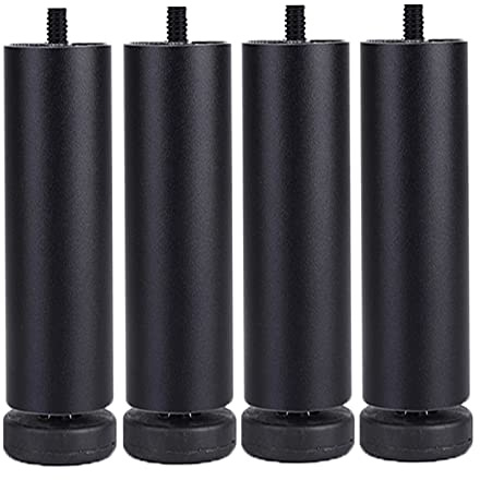KOOEIN Pieds De Canapé,4X Pieds De Meubles,Pieds De Remplacement Bricolage,Pieds en Métal pour Armoires,39 Tailles,Pieds Réglables,m8,Personnalisables,Black-13cm/5in
