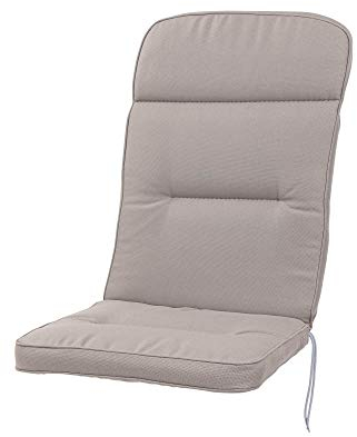 KETTtex 2314 Auflage Hochlehner Alicante hellgrau 120x50x8 cm wasserabweisend lichtecht Olefin Sitzpolster