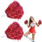 BASTOUR Cheerleading Pompons, Cheerleading Pom, Cheerleader Pompons mit Griffen, Pompoms Werden für Sportveranstaltungen, Ballspiele, Tänze, Karnevalspartys Verwendet, WM-Fußballfans jubeln, 2 Stück