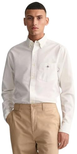 GANT Mens Oxford Shirt Light Pink White L