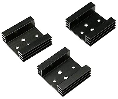 HXSCOO 10 Stück 45 x 45 x 14 mm Kühlkörper Kühlkörper Kühler Aluminium Kühlkörper for TO3 to-3 Transistor