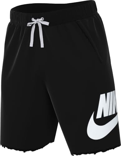 NIKE DX0502-010 M NK Club Alumni HBR FT Short Pants Herren Black/White/White Größe M