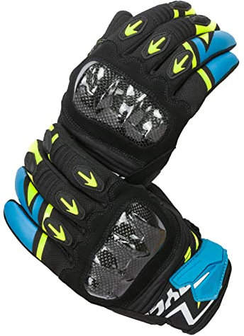 Scoyco Dedo Completo Pantalla táctil de la Motocicleta de conducción de Fibra de Carbono de la Armadura de la Moto Guantes para Hombres Mujeres Ciclismo Motocross Racing