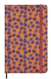 Moleskine Silk 12 Monate Planer, Wochenplaner ohne Termine, Hardcover mit Italianischer Seide von Mantero, elastischer Verschluss, mit Geschenkbox, Großformat 21x13cm, Farbe Orange
