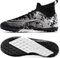 IFIKK Scarpe da calcio da uomo ad alta caviglia antiscivolo TF/AG scarpe da calcio professionali per bambini scarpe da allenamento all'aperto con tacchetti di erba, Tf 15, 44 EU