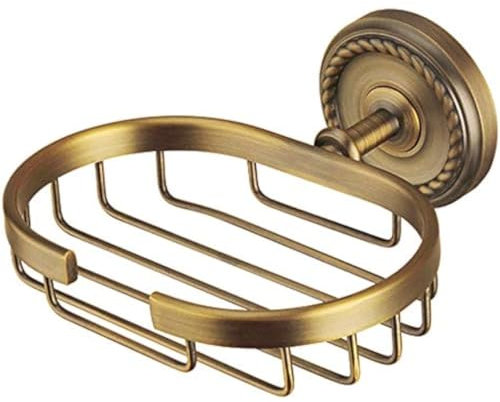 Porte-savon mural vintage en laiton pour douche, salle de bain, cuisine