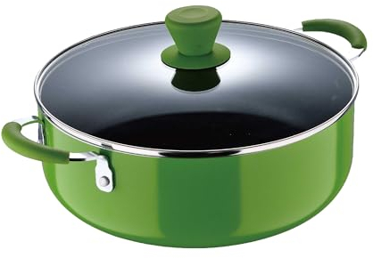 BERGNER Casseruola 28x10cm linea Happy in alluminio con coperchio induzione - Testata e approvata da Gianfranco Vissani