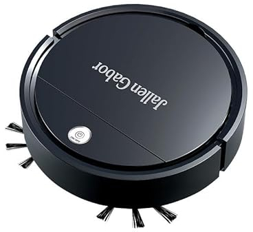 2024 New Robot Cleaner Wet Dry Sweeping Rechargeable Intelligent Vacuum One in and Small Appliances Portable Household Essentials UK Sales (Black)