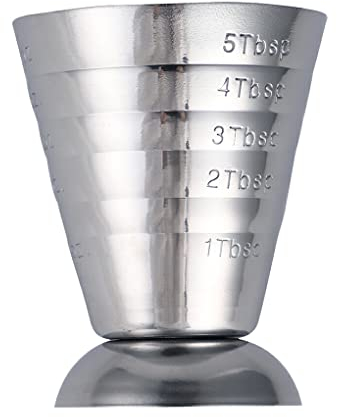 kesurpae Stainless Steel Accurate Scale Measuring Jigger Wine Drink Shakers Stable Pub Bar Cups Lightweight Tumblerful Stoup