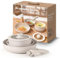 Set di pentole e padelle antiaderenti, set di 5 pentole con manici rimovibili, set di pentole antiaderenti, set di pentole da cucina a induzione non tossiche set di pentole per camper, set di pentole