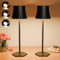 Tyonto 2 pezzi Lampada LED Ricaricabile Senza Fili,Adatta per tavolo,comodino,soggiorno,luci Altri Ambienti Interno ed Esterno.3 Temperature Colore Regolabili Lamp,Caricamento USB,Batteria 5000mAh
