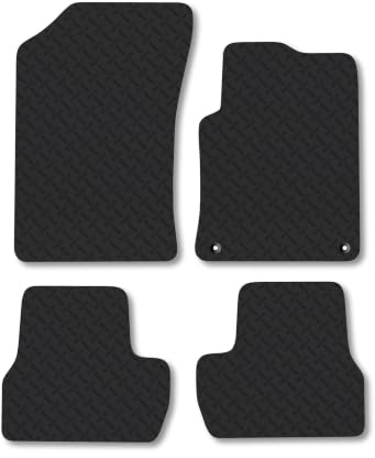 Citroen C3 (2009-2016) 5mm Rubber Car Mats | Heavy Duty Rubber Tailored Fit Floor Mats Full Coverage Durable Waterproof Accessories Easy Clean Anti Slip Made in the UK