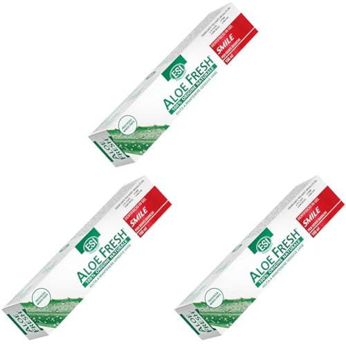 ESI - Aloe Fresh Smile, Dentifricio con Aloe Vera, Alghe Marine e Lichene Islandico, Contribuisce a Mantenere Denti Bianchi e Brillanti Senza Aggredire lo Smalto, Senza Fluoro e Saccarina, 100 ml