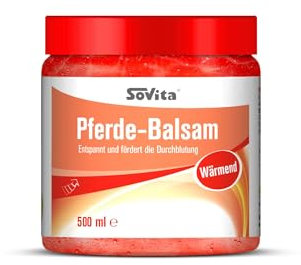 sovita Pferde-Balsam wärmend | Mit Arnika, Kampfer & Rosmarin | Fördert die Durchblutung & entspannt Muskeln | 500 ml