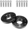 ISINEVER Spurverbreiterung 5x100 5x112 40mm 2x20mm Kompatibel mit VW Golf Kompatibel mit Audi A3 A4 A6 A8 mit Radschrauben M14x1.5 Spurplatten Distanzscheibe Mittenzentrierung 57,1mm Schwarz