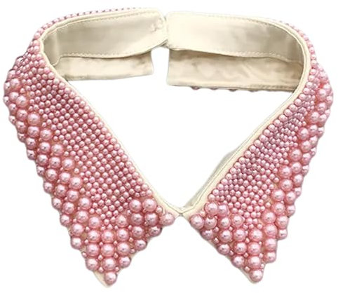 Elegante collana girocollo in perle d'imitazione con perle staccabili da donna
