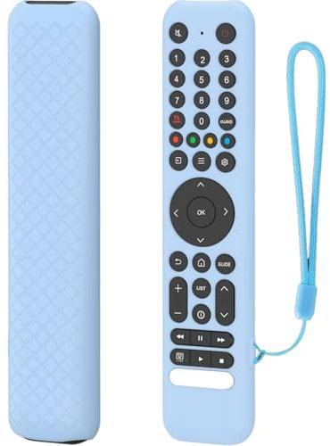 Apto para TCL RC716/RC833, Funda de Silicona para Mando a Distancia, Funda Protectora Anti-caída a Prueba de Polvo, Funda para Mando a Distancia Accesorios (Azul Luminoso)
