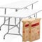 Moov-it Mesa Catering Plegable y portátil Auxiliar Rectangular. 180 x 70 cm – para 6 Personas y 150Kg. para Comedor, salón, Camping, Escritorio, jardín,… Exterior e Interior. Resina y Acero (2)