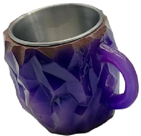 Osmond Luxury Mineral Crystal Coffee Mug Crystal Mineral Coffee Mugs Elegant Crystal Gift for Natural Crystal Mugs for Coffees