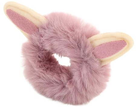 Hohopeti Weiches Elastisches Haargummi mit Flauschigem Ball Niedliches Cartoon Design Volumöser Haaraccessoire für Mädchen Schonend zu Dünnem Haar Modisches Haarschmuck Alltag und