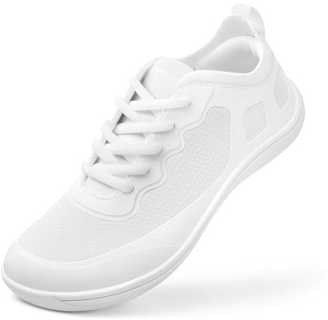 PIZZ ANNU Luna Womens Barefoot Shoes Wide Toe Box Zero Drop Lightweight Everyday Casual Walking Sneakers with Removable Memory Foam Insole