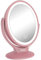 Aesfee LED Lighted Makeup Vanity Mirror Rechargeable, 1X / 7X Magnification Double Sided Magnifying Mirror with Dimmable Touch Screen, Portable Illuminated Mirror for Travel, Bathroom (Rose Gold)