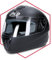 Saferide | Integralhelm Schwarz Matt S 55-56 cm Motorradhelm Quad Damen Herren Roller Gesichtsschutz Klapphelm Erwachsene Regenschutz Sturzhelm Moped Mofa