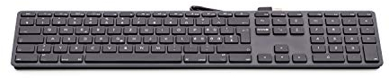 LMP USB numerische Tastatur (ISO) - KB-1243, 110 Tasten, 2X USB-Ports, Aluminium - polnisches Layout – Space Grau