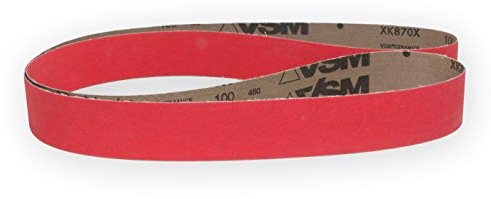 VSM XK870F - Banda de lija para afilador de cuchillos, 50 x 2000 mm, todos los fabricantes, calidad y grano seleccionables, grano P400