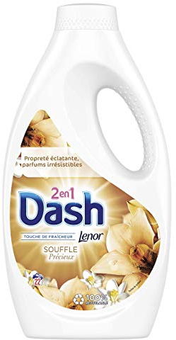 Dash 2-in-1 Flüssigwaschmittel, Kollektion Souffle mit langer Frische, 44 Waschgänge (1,2 l)